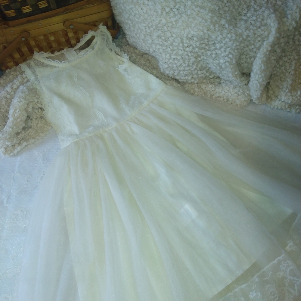 Elegant White Kids Dress